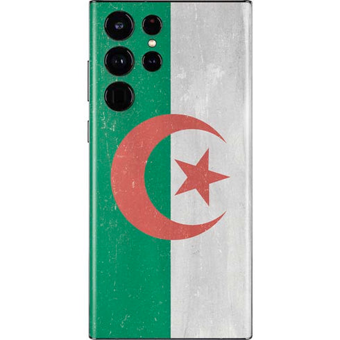 Algeria Flag Distressed Galaxy S22 Ultra Skin